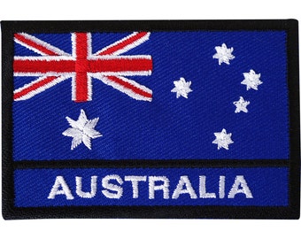 Australia Embroidered Australian Nation Map Flag Kangaroo Iron/Sew on Patch Australia Embroidered Australian Nation Map Flag Kangaroo Iron/Sew on Patch
