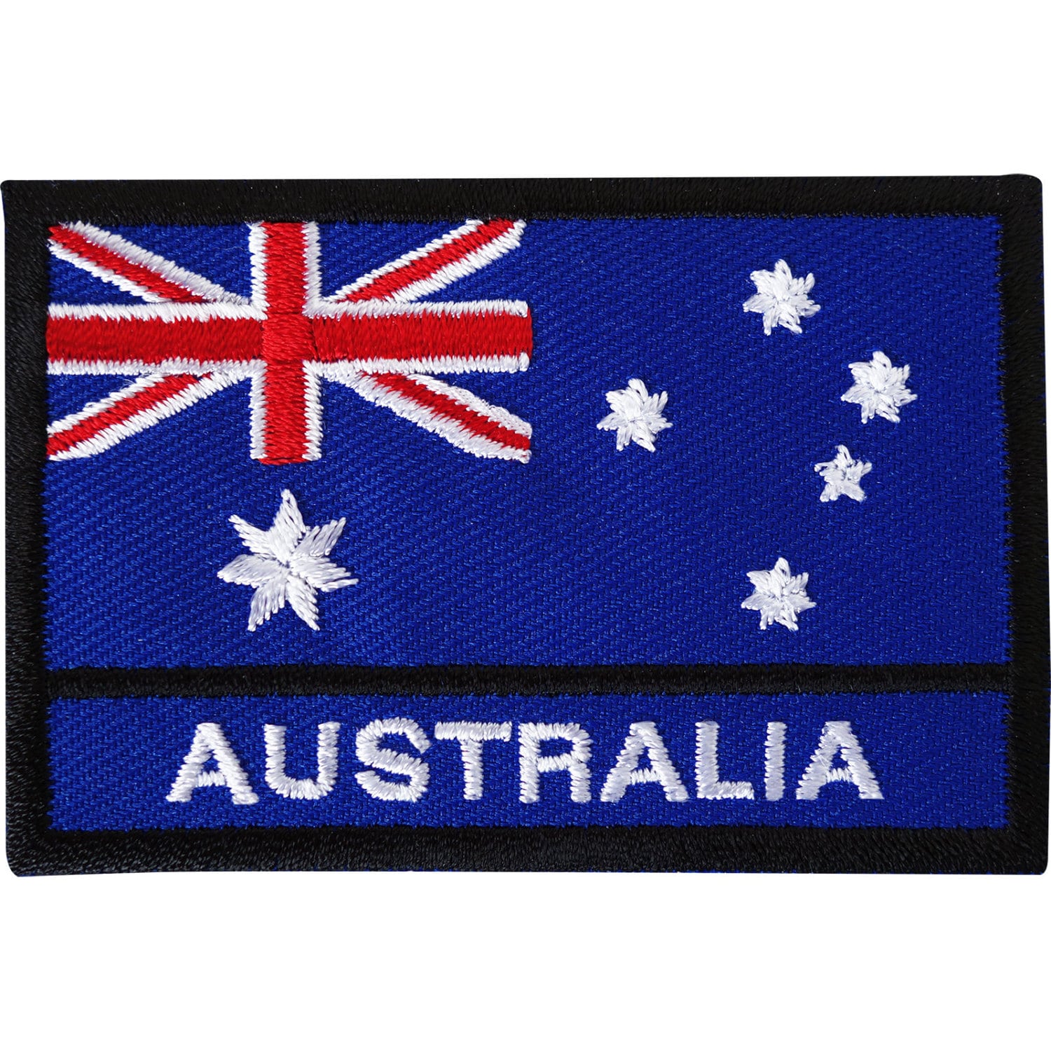 Australien Nationalflagge Mit Name Bestickt Zum Aufbügeln Aufnäher Badge 