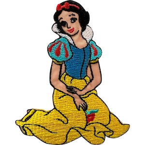 Disney-prinses Sneeuwwitje patch geborduurde badge ijzer naai ambachten jurk tas
