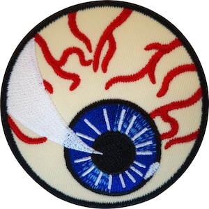 Embroidered Eyeball Iron On Patch Sew On Badge Clothes Eye Embroidery Applique