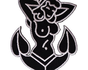 Anchor Iron On Patch Sew On Sailor Fancy Dress Costume Sexy Embroidered Badge