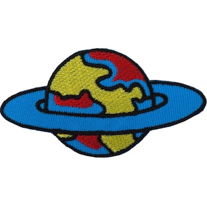 Planet Patch Iron / Sew On Badge Embroidered Space Nasa Star Embroidery Applique