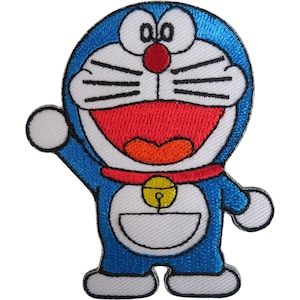Doraemon Patch gesticktes Abzeichen Eisen annähen T-Shirt Jeans japanischer Manga Anime