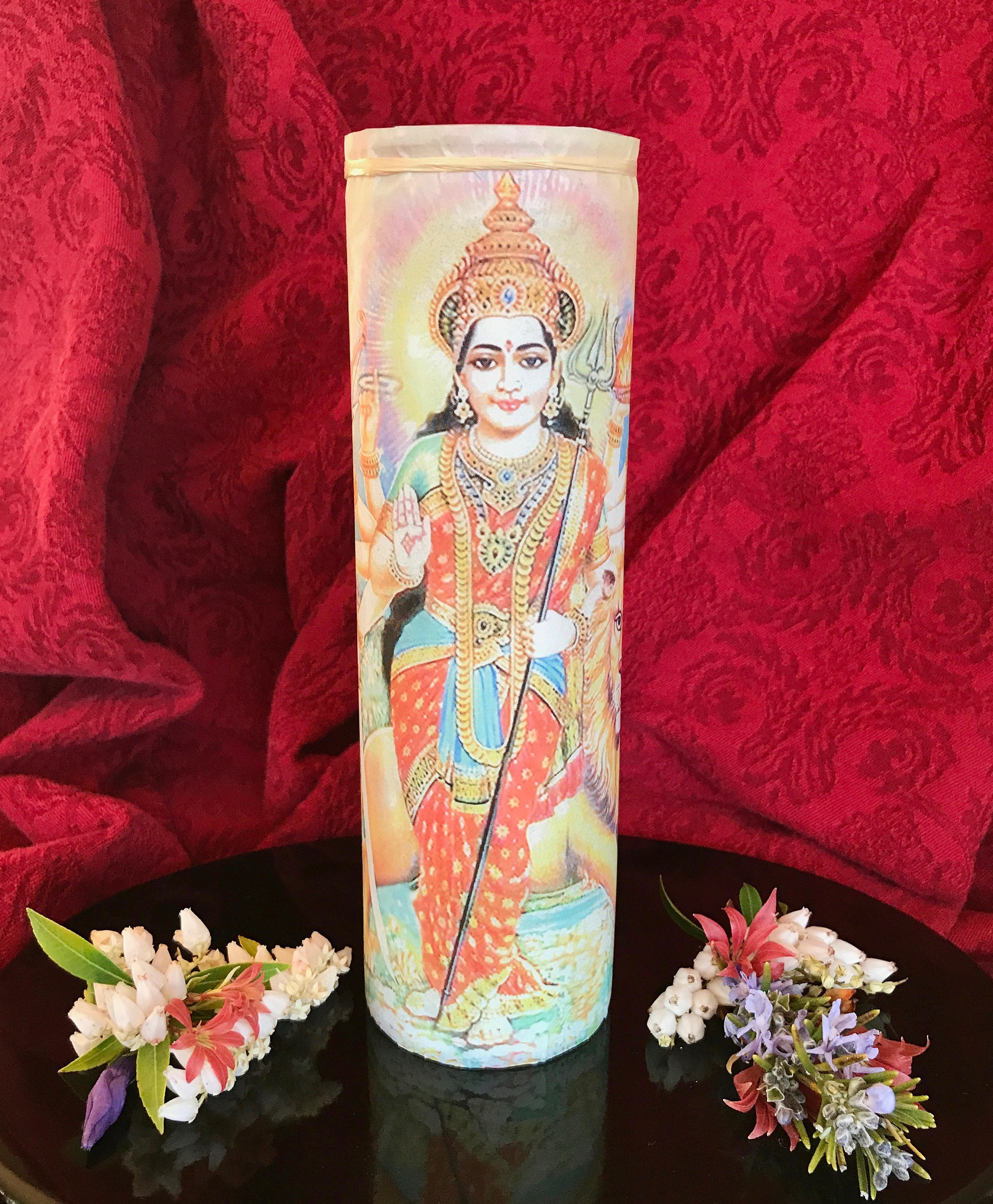 Durga Candle / Prayer candle / Candle lover gift / Unique Etsy 日本