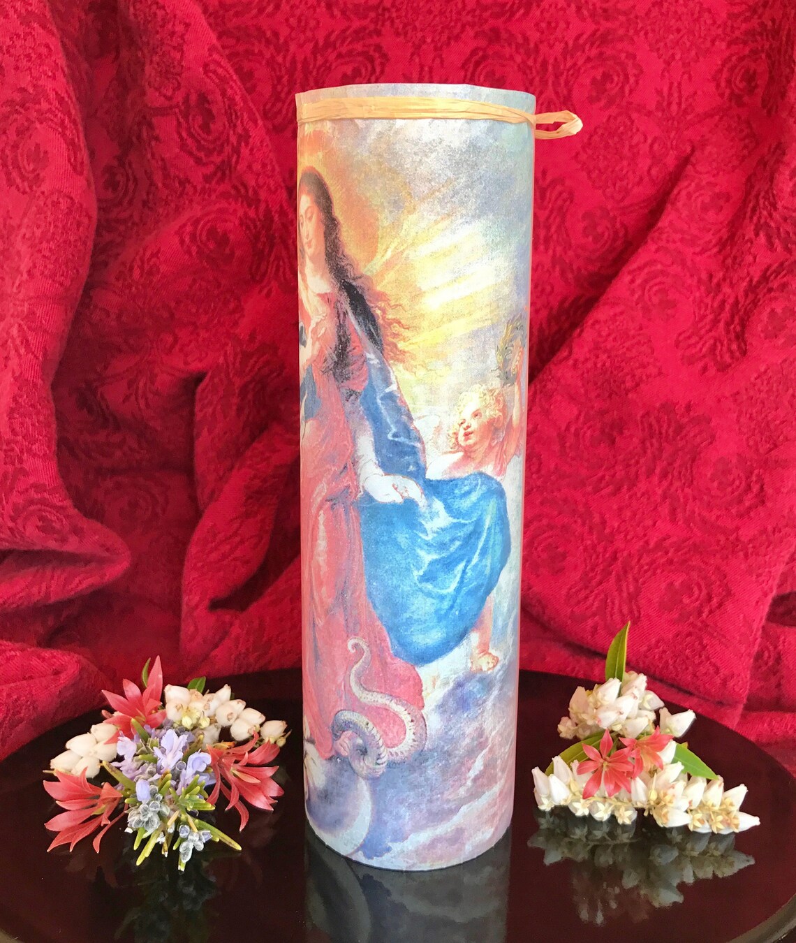 Virgin Mary Candle / Prayer Candle / Candle Lover Gift / | Etsy