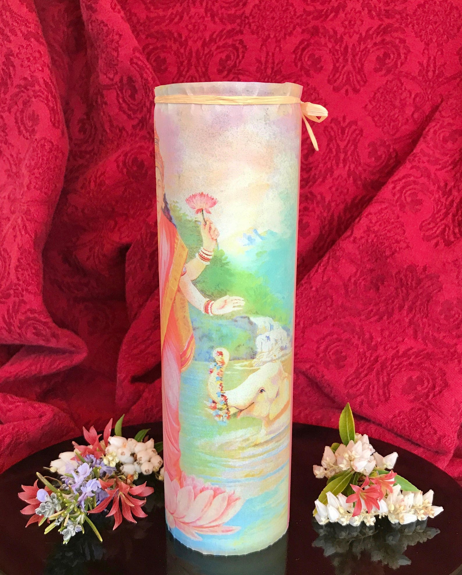 Lakshmi Candle / Prayer Candle / Candle Lover Gift / Unique Etsy