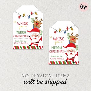 Editable Christmas Tags, Printable Christmas Gift Tags, Holiday Gift ...