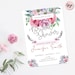 Bridal Shower Printable Set Floral Bridal Shower Invitation - Etsy
