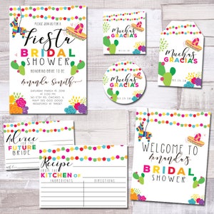 FIESTA BRIDAL SHOWER, bridal shower invitation, cactus bridal shower, mexican fiesta, fiesta invite, bridal shower invite, MF01