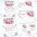 Bridal Shower Printable Set Floral Bridal Shower Invitation - Etsy