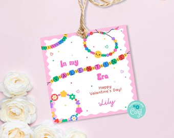 Etiquetas de regalo de San Valentín: Tarjetas editables para el aula (descarga digital)