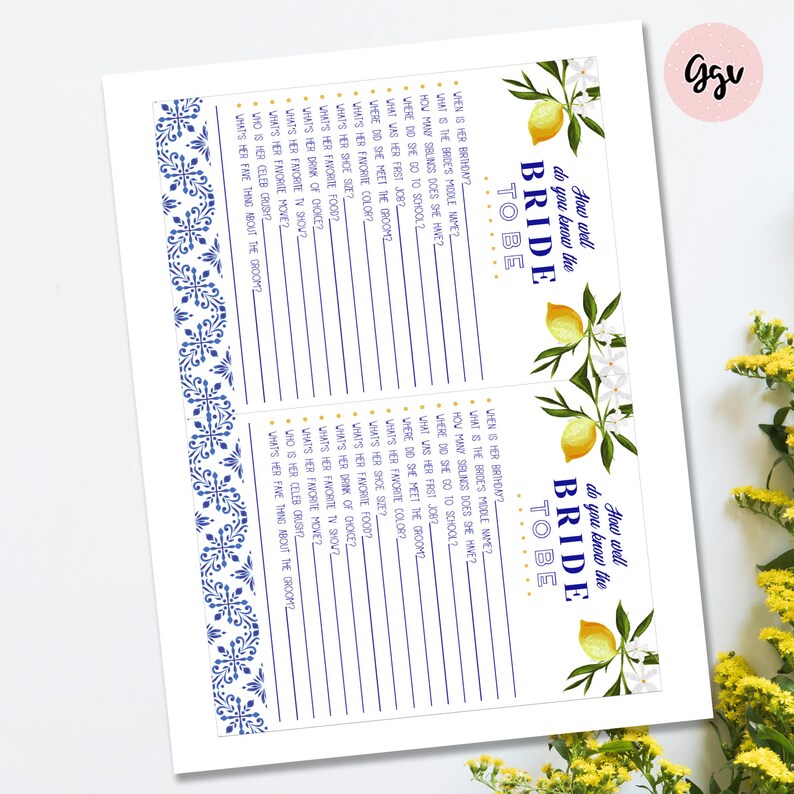 BRIDAL SHOWER Printable GAMES Shower Games Bundle Instant | Etsy