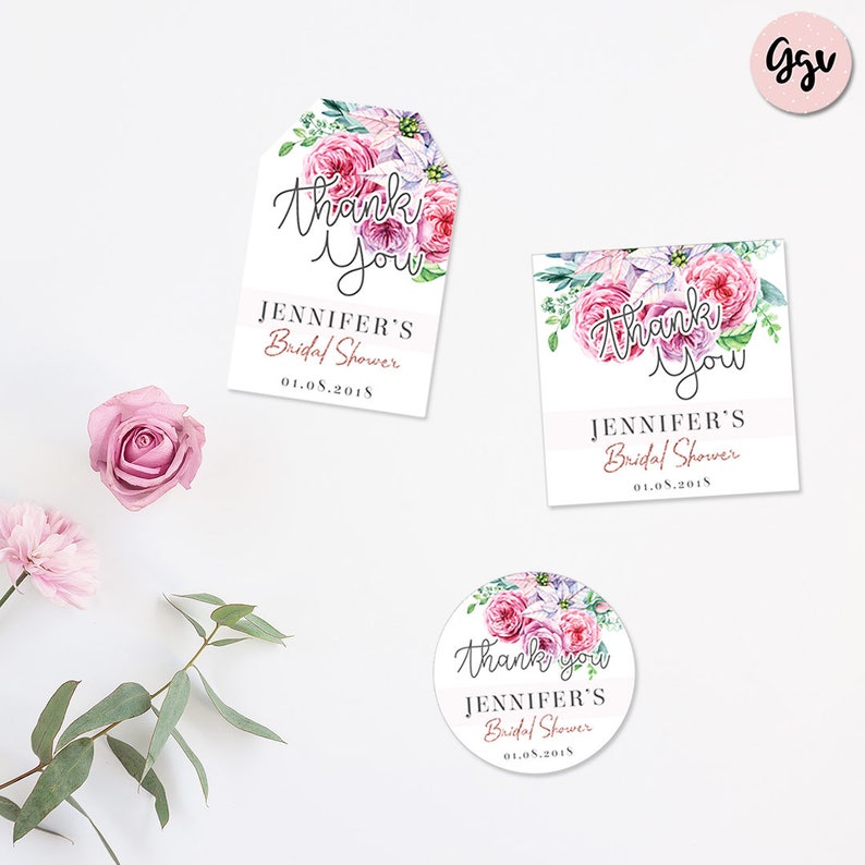 Bridal Shower Printable Set Floral Bridal Shower Invitation | Etsy