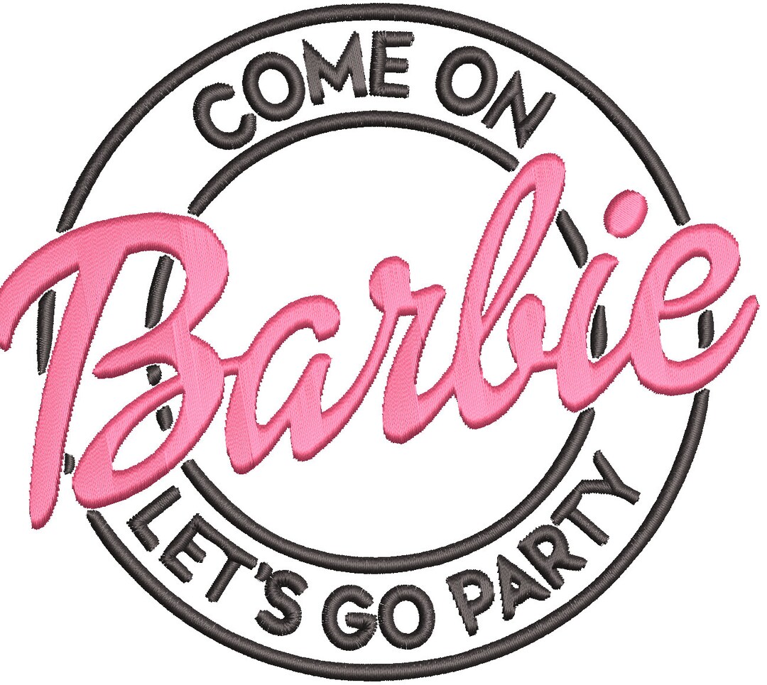 Barbie Embroidery File Colour Choice - Etsy