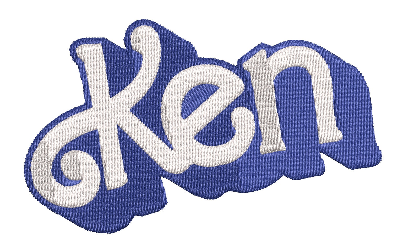 Set of 2 Barbie and Ken Name Tags Embroidered Iron on Uniform