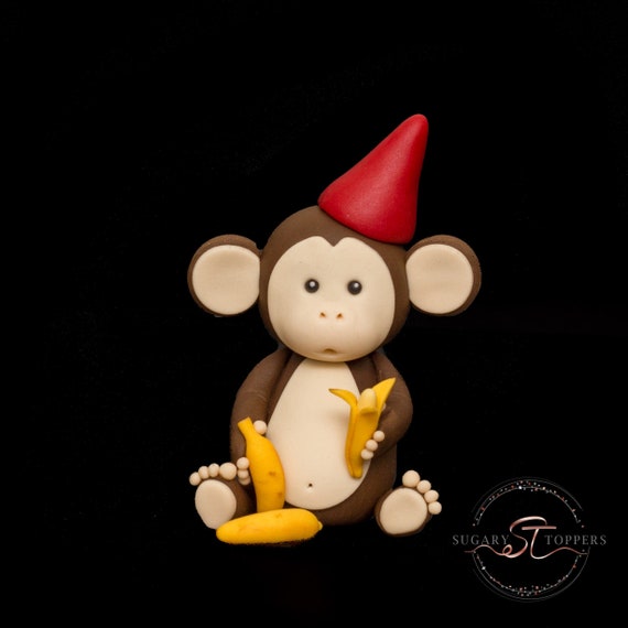 Personalised Sugarpaste Birthday Monkey With Bananas Cake Etsy Personalised Sugarpaste Birthday Monkey With Bananas Cake Etsy