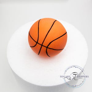 Basketball Cake Topper - Fondant Cake Decoration - Handmade sports Topper - Birthday Cake Decorating - Made to Order - Personalised Topper