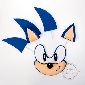 Sonic the Hedgehog Cake Topper, Sonic the Hedgehog Shaker Cake Topper,  Sonic, Super Sonic 