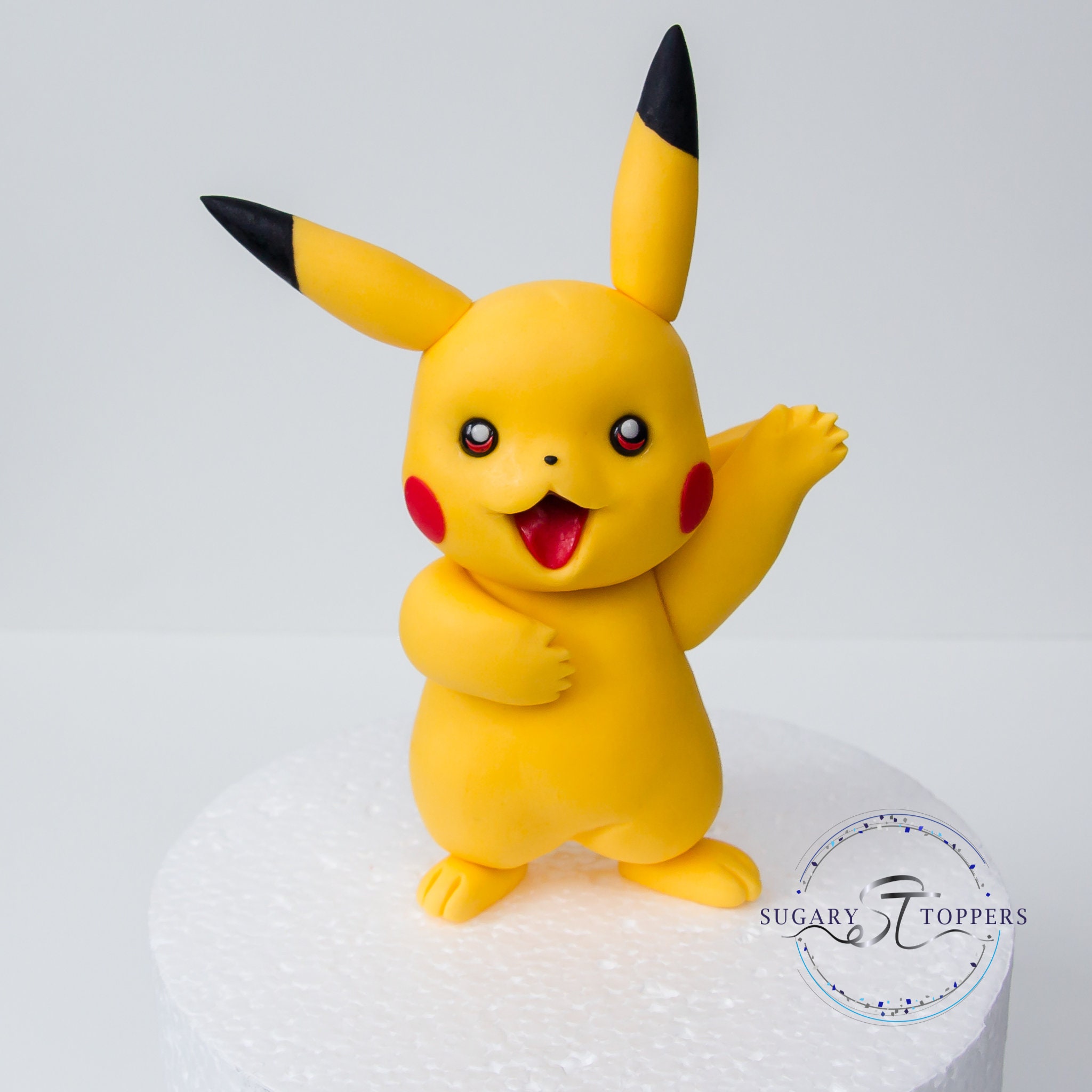 Figurine Pikachu Figurine Pokémon Décoration Pokémon Cake Topper Fimo  Décoration Gâteau Argile Polymère -  France