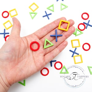Play Station button Cake Topper - Fondant Cake Decoration - Gamer Topper - Birthday Cake Decorating - Made to Order - Personalised Topper