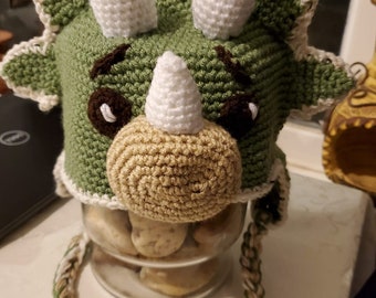 Triceratops Hat Pattern - Adult S/M