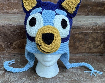 Bluey Hat - Child Size 3-5 Years (Pattern Only)