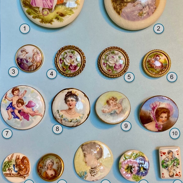 Porcelain Buttons Etsy