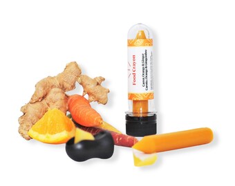 Crayón de zanahoria, naranja, jengibre y especias - Caja individual (sacapuntas incluido)