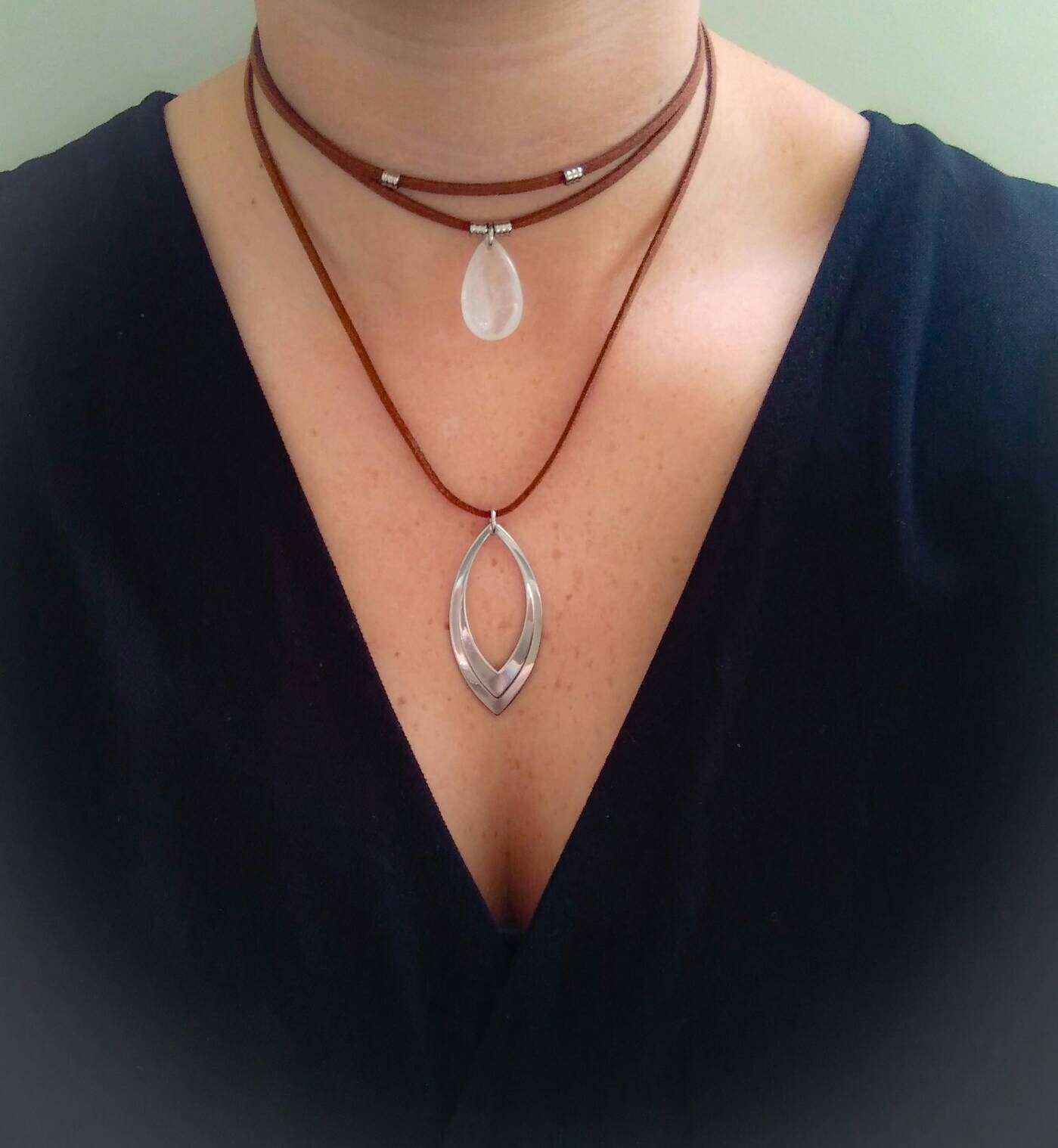 bohemian layered necklace