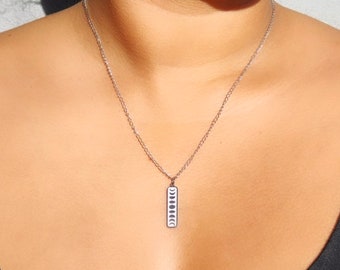 Moon Phases Necklace Celestial Stainless Steel Chain Boho Silver Stacking Layering