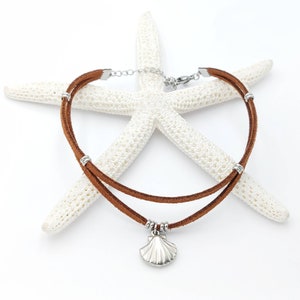 Seashell Shell Anklet Beach Summer Suede Stacking Layering