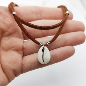 Cowrie Shell Anklet Beach Summer Suede Stacking Layering