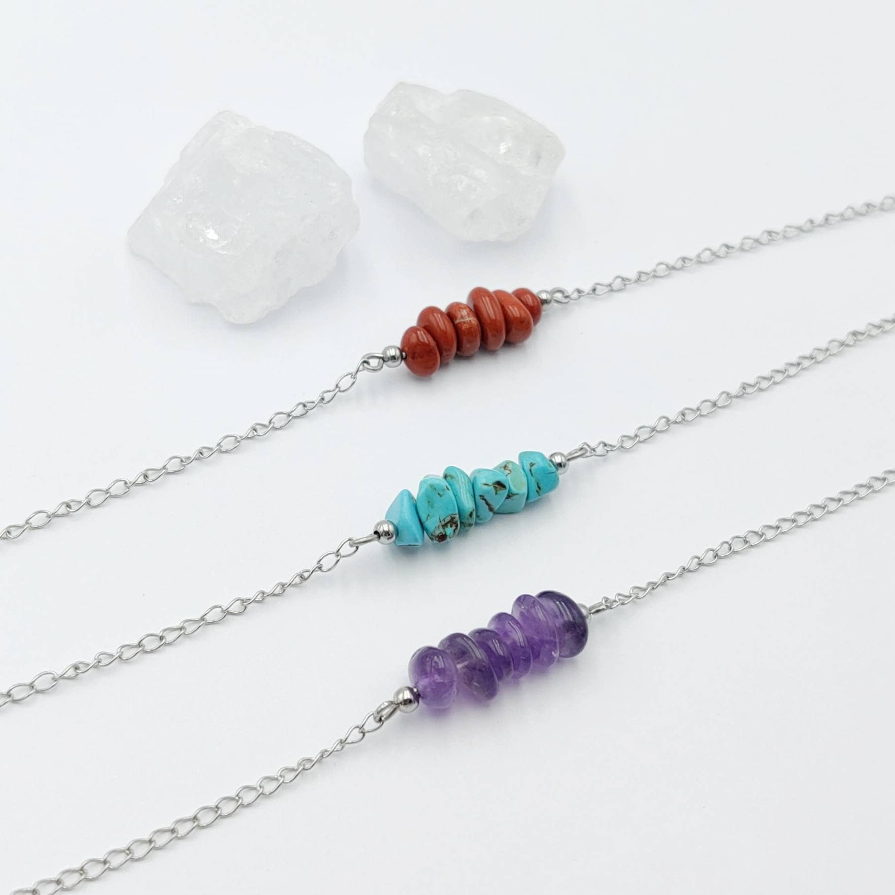 7 Chakra Crystal Necklace Meditation Necklace Natural Gemstone