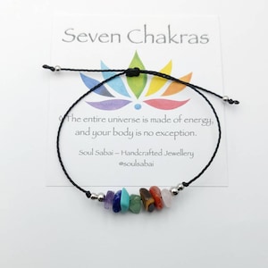 7 Chakras bracelet anklet Seven Stacking Layering