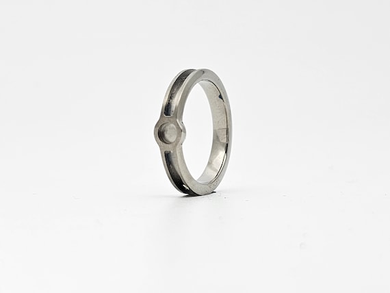 Titanium Cup and Channel Ring Blank 4/2/4