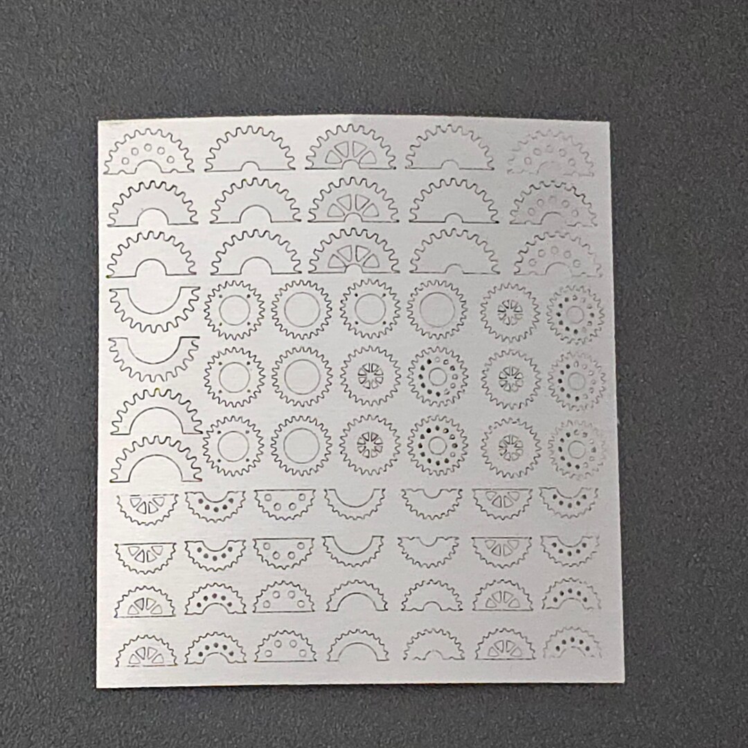 Gear Inlay Cards - Etsy