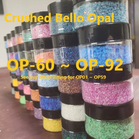 OP60OP92 Crushed Opal Synthetic Opal Inlay Material Bello Etsy Canada
