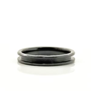 Ceramic Channel Ring Blank - 4/2