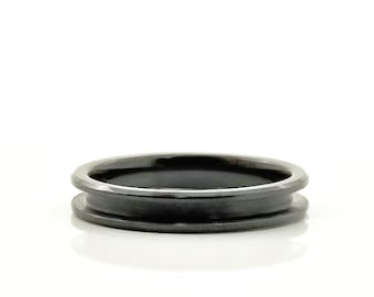 Ceramic - Beveled Channel Ring Blank - 4/2