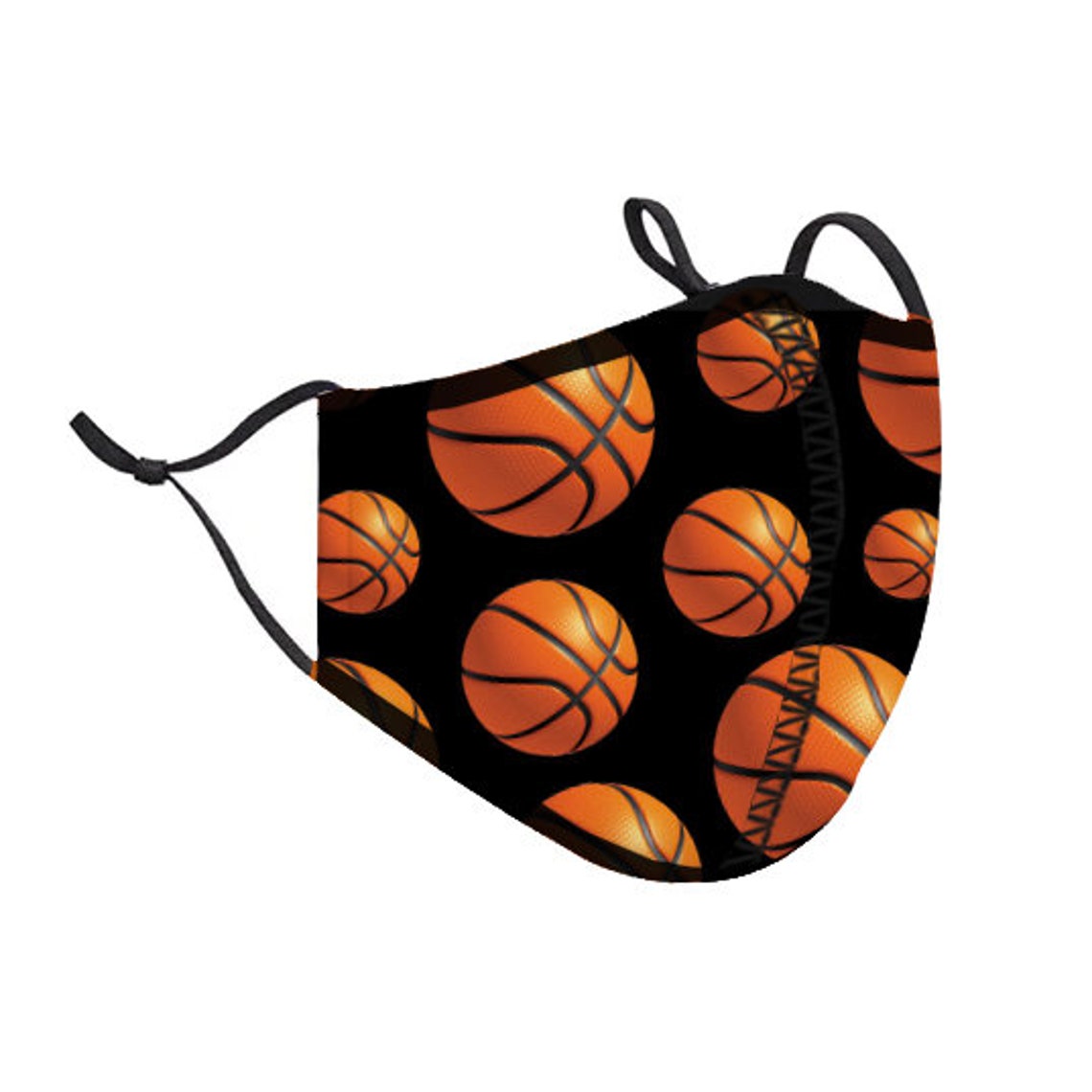 Basketball Face Mask Kids Face Shield Adjustable Face Mask Etsy