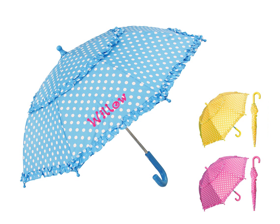 Personalized Kids Umbrella Custom Monogrammed Childrens Etsy