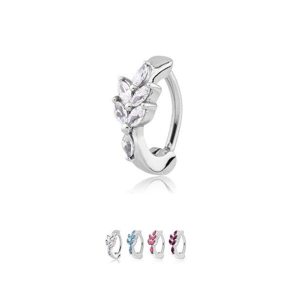 Anillo Clicker Para Ombligo De Acero Quirúrgico 316L, Joyería Marquise 14G