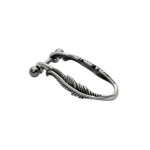 316L Surgical Steel, 925 Sterling Silver Ear Cartilage Helix Tragus Stud Earring Ring Jewelry Feather Cuff Shield 16G