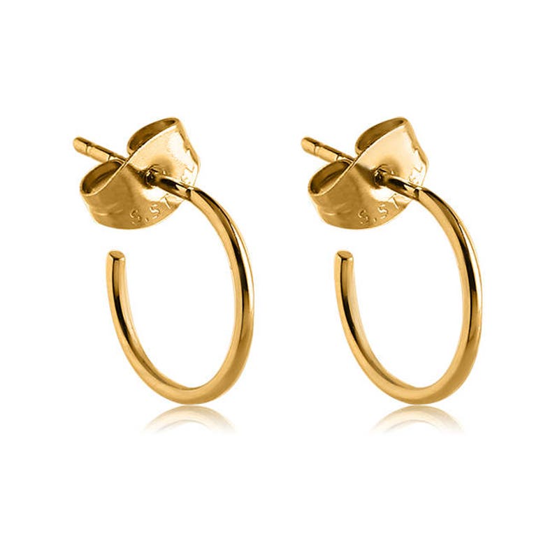 PVD Coated 316L Surgical Steel Hoop Earrings Choose Your Color