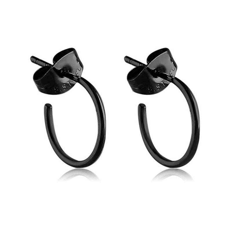 PVD Coated 316L Surgical Steel Hoop Earrings Choose Your Color