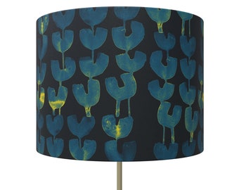 Lamp Shade in Tulips | Winter blues