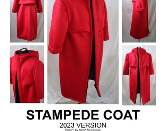 Patrón de cosplay en PDF para el abrigo Stampede 2023: instrucciones completas para principiantes