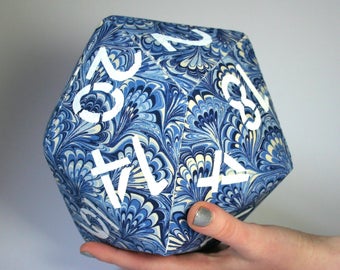 GIANT d20 foam dice for D&D TTRPGs 8"/20cm