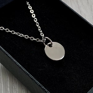 Boys Personalised Gift Stainless Steel Tag Necklace