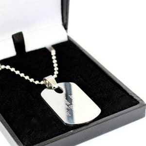 Boy&#39;s Stainless Steel Dog Tag, Personalised Engraving, Includes Gift Box & Free Shipping